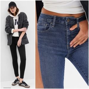 Two Pairs of Universal Jeggings by Gap- one High-rise, one mid-rise 8R 29